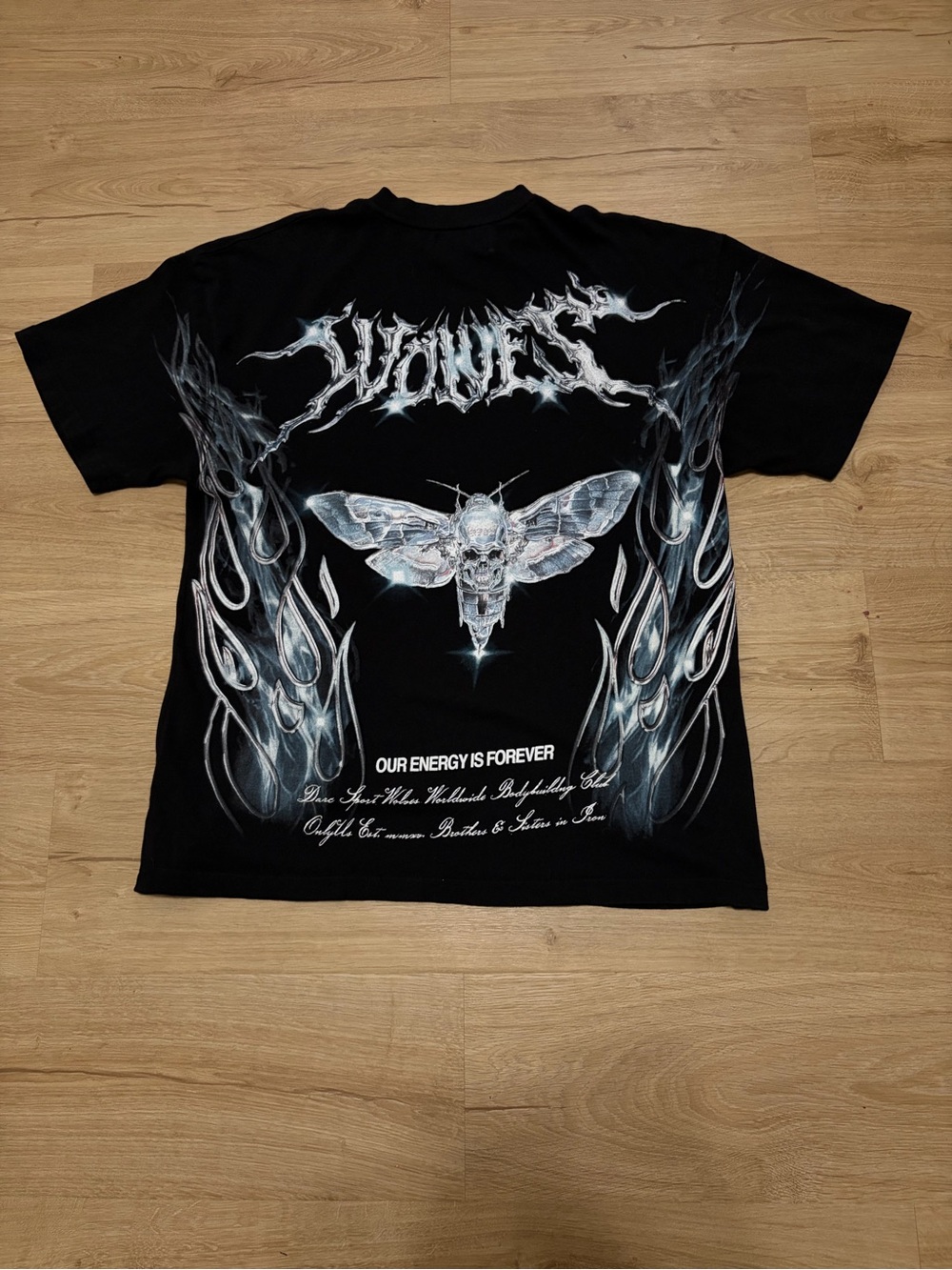 Darc Sport Black Short-Sleeve Moth Graphic Tee